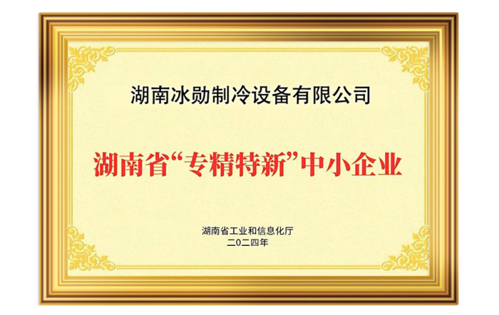 喜報 | 我（wǒ）司榮獲2024年湖南省專精特（tè）新中小企業榮譽稱號